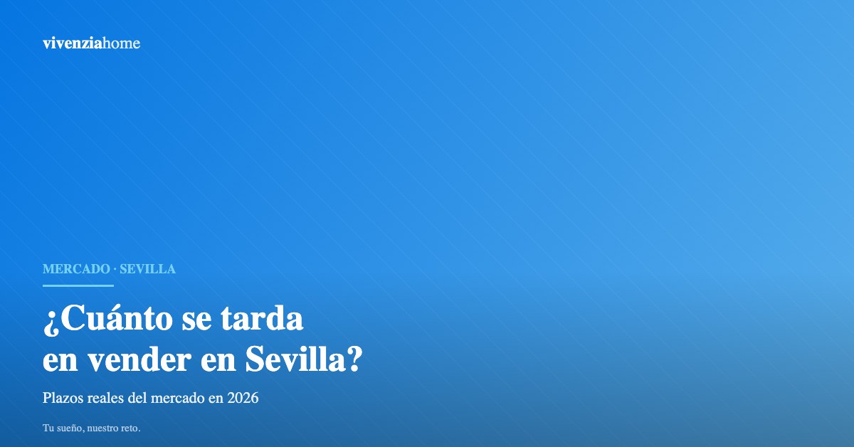 ¿Cuánto tarda en venderse un piso en Sevilla en 2026?