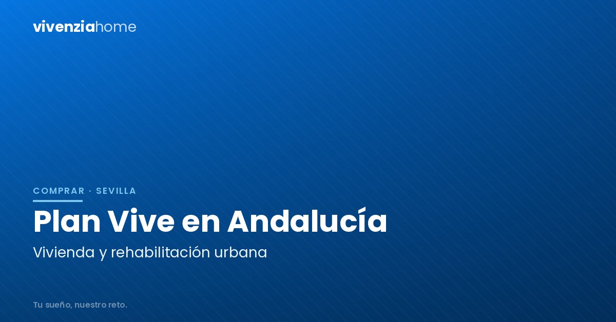 Plan Vive en Andalucía de vivienda y rehabilitación urbana